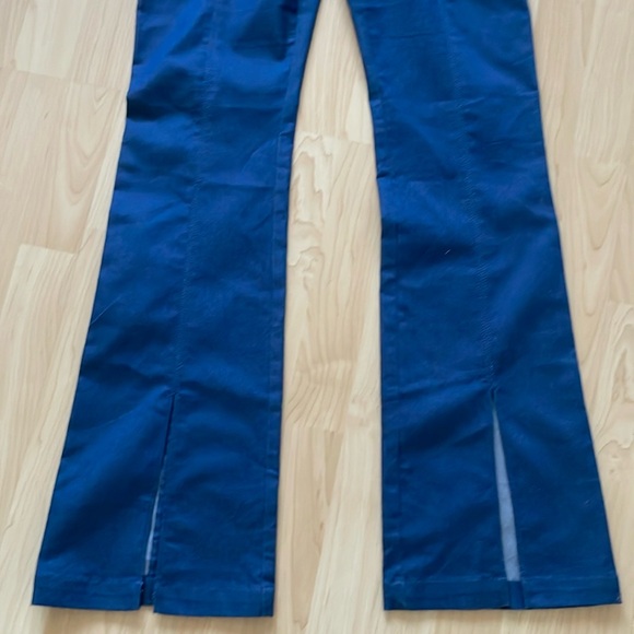 NWOT Cinq a sept Shani’s front slit blue flared pants, size US 4 - Picture 8 of 11